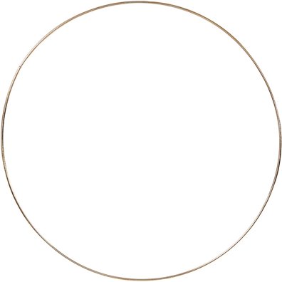 Metalring, diam. 30cm - Guld