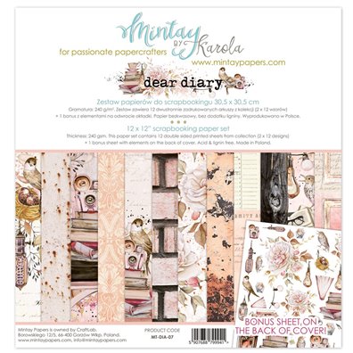 Mintay By Karola Dear Diary Paper Pack
