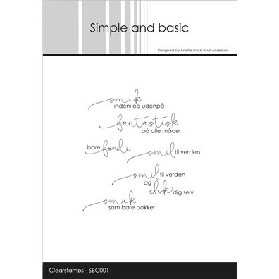 Simple and basic stempler - Smuk indeni og udenpå