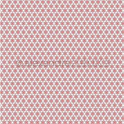 Red Christmas - Red Ice Crystal - Mønsterpapir fra Alexandra Renke