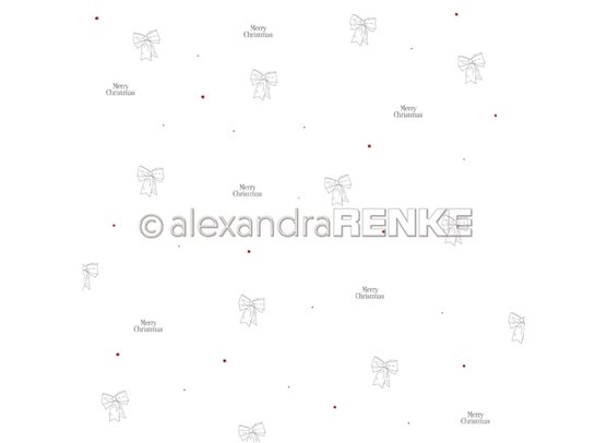 Lena's Christmas - Ribbons - Mønsterpapir fra Alexandra Renke