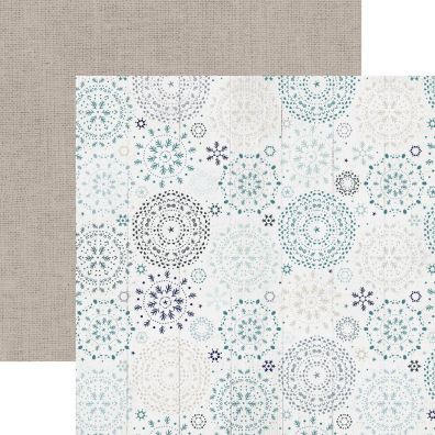 Wonderland - Snowfall mønsterpapir fra KaiserCraft