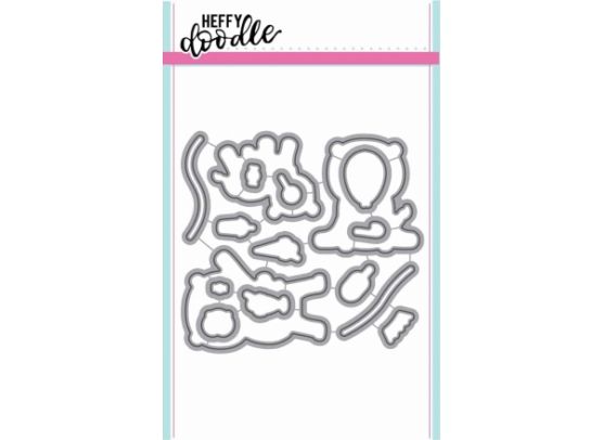Heffy Doodle Ad-roar-able Lions stempel og dies sampak