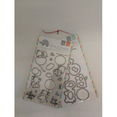 Mama Elephant Fly With Me stempel og dies sampak