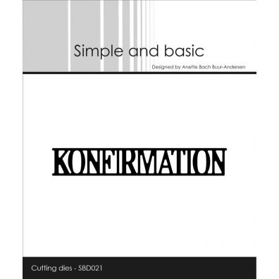 Simple and basic dies - Konfirmation - Forudbestilling