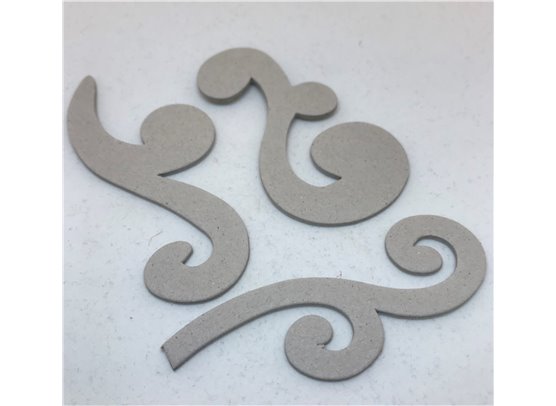 Chipboard Ornamenter 3 stk