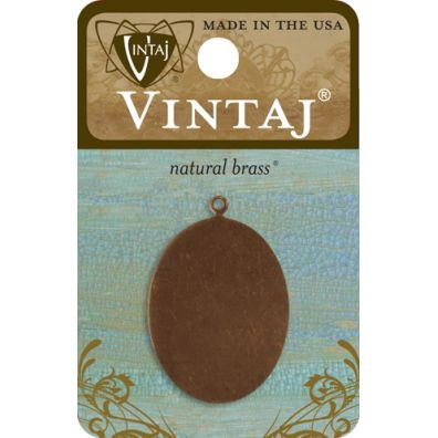 Vintaj - Natural Brass - Oval