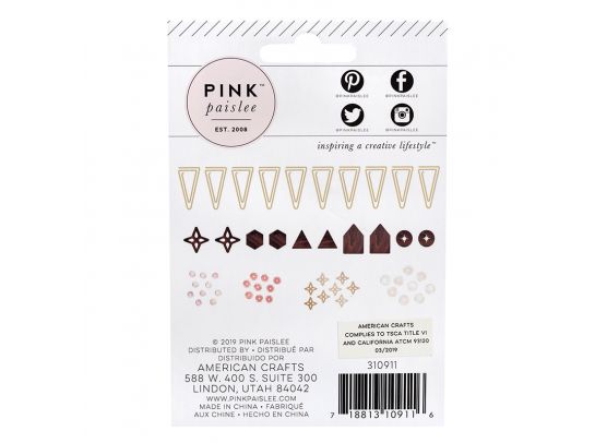 Again & Again - Embellishments fra Pink Paislee