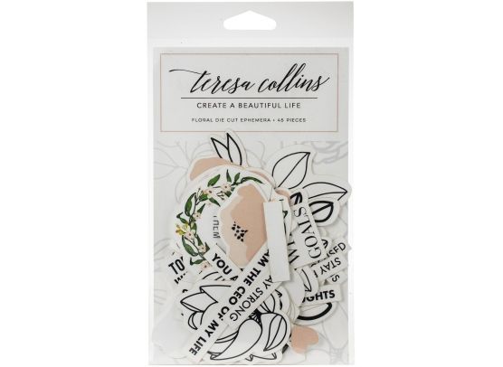 Positivity - Create A Beautiful Life - Die cuts fra Teresa Collins