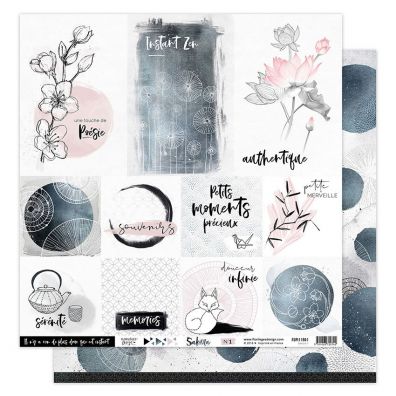 Add on September - Sakura 8 Mønsterpapir fra Florileges Design