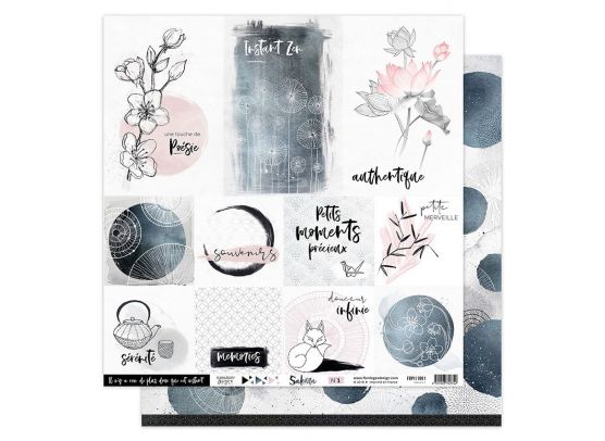 Add on September - Sakura 8 Mønsterpapir fra Florileges Design