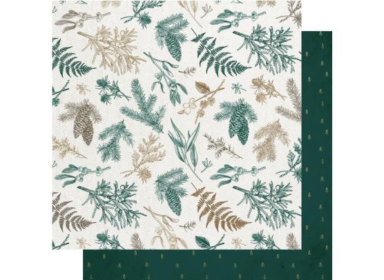 KaiserCraft Emerald Eve - Christmas Pine 12"x12" mønsterpapir