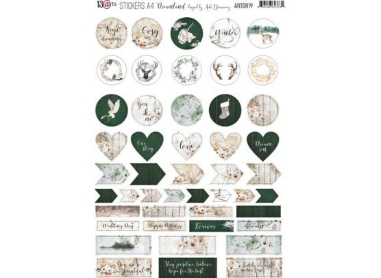 13arts Dreamland Stickers A4