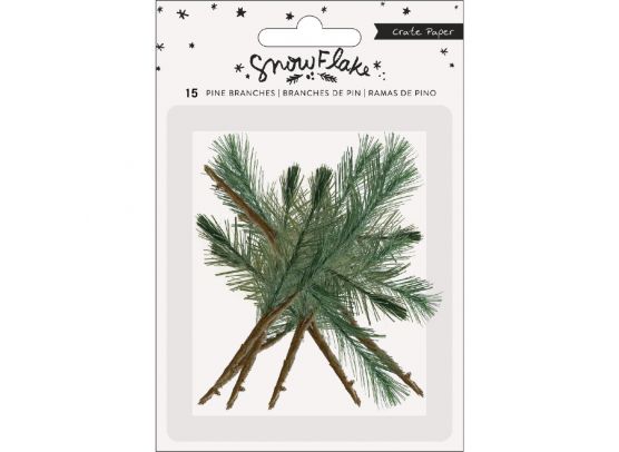 Add On November - EKSTRA Crate Paper - Snowflake - Pine Branches