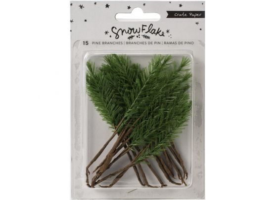 Add On November - EKSTRA Crate Paper - Snowflake - Pine Branches