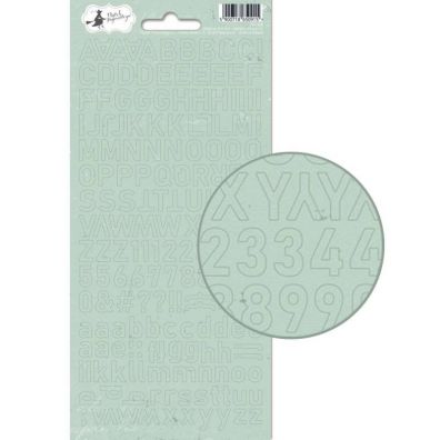 Add on Januar kit - American Crafts Glitter Alpha - Silver