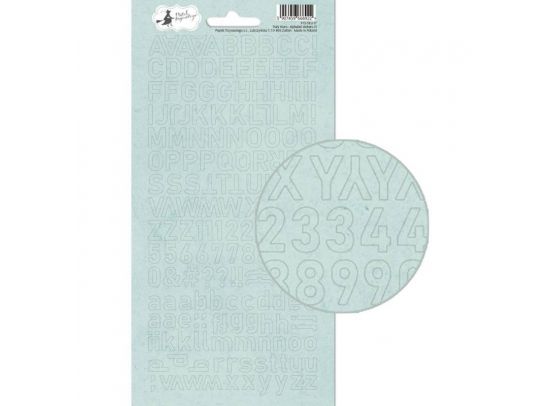 Add on Januar kit - American Crafts Glitter Alpha - Silver