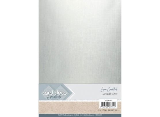 Card Deco Essentials - Linen Cardstock - Metallic Rose Gold