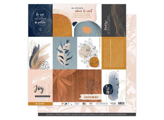 Or Saison - 12x12 Paper Pack fra Florileges Design