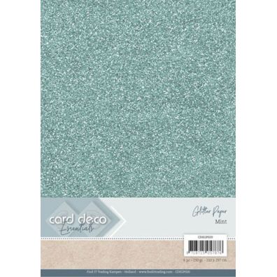 Card Deco Essentials - A4 Glitter Paper - Bordeaux
