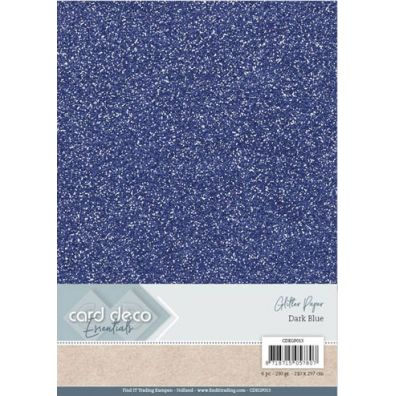 Card Deco Essentials - A4 Glitter Paper - Bordeaux