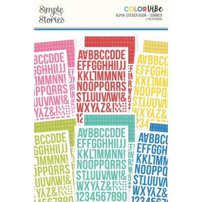 Simple Stories - Color Vibe - Alpha Sticker Book - Winter