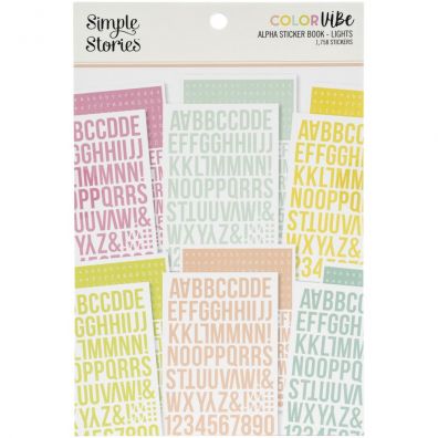 Simple Stories - Color Vibe - Alpha Sticker Book - Winter