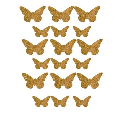 Vaessen Creative - Cork Stickers - Butterflies 12,5x14,5 cm