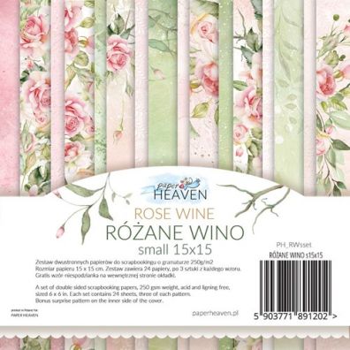 Rose Wine 12x12 Paper Pad fra Paper Heaven
