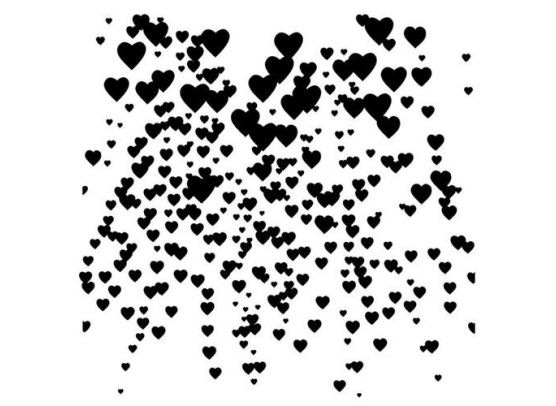 Stencil In Love - Falling Hearts