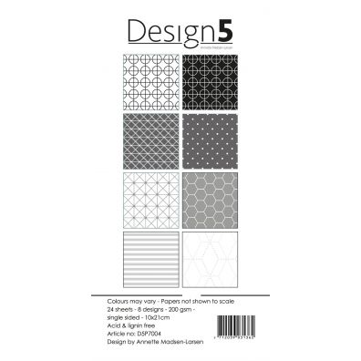 Design 5 Paper Pad - Intergalactic Grey 30,5x30,5 cm.