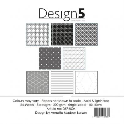 Design 5 Paper Pad - Intergalactic Grey 30,5x30,5 cm.