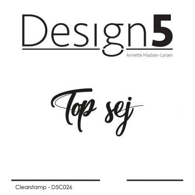 Design 5 clear stamp - En Hilsen