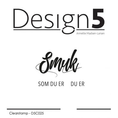 Design 5 clear stamp - En Hilsen