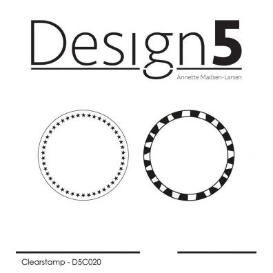 Design 5 clear stamp - En Hilsen