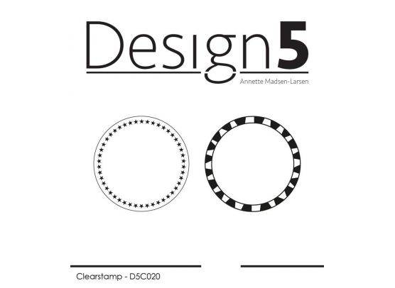 Design 5 clear stamp - En Hilsen