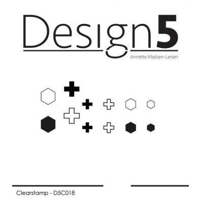 Design 5 clear stamp - En Hilsen
