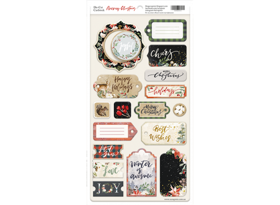 Scrapmir - Blue & Blush - Die-cut Cardstock