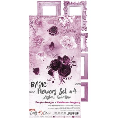 Add on September - Purple-Fuchsia Mood 12x12 Paper Pack fra Craft O'Clock