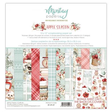 Mintay Papers - Apple Season 12x12 Paper Pad