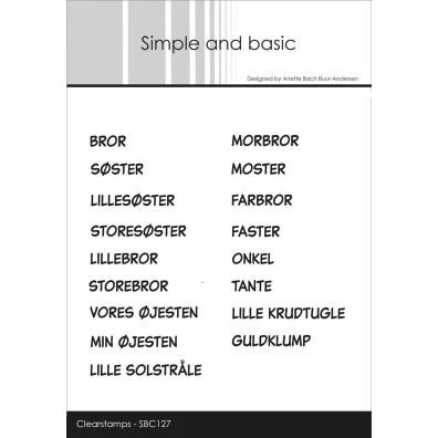 Simple and basic stempler - Danske Tekster - Bror