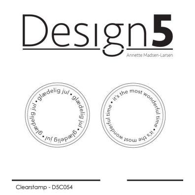 Design 5 Clear Stamp - Circles - Glædelig Jul