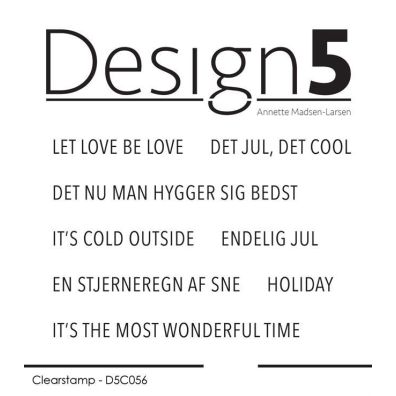 Design 5 Clear Stamp - Circles - Glædelig Jul