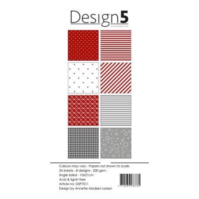 Design 5 12x12 Paper Pack - Red Spacedust