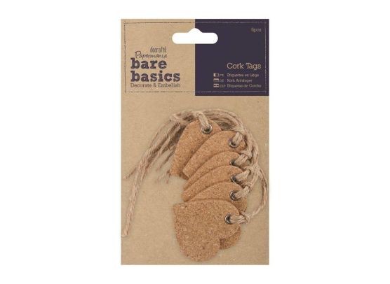 Papermania - Cork Tags - Hearts
