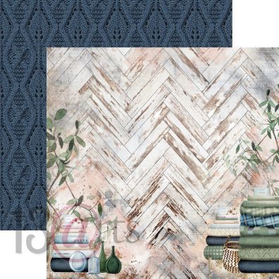 Add on December - EKSTRA Home Sweet Home - Living Room 12x12 mønsterpapir fra 13arts