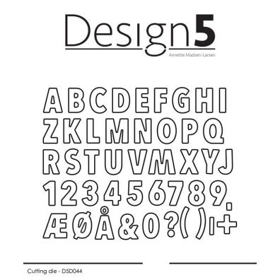 Design 5 Dies - Tiny Alphabet