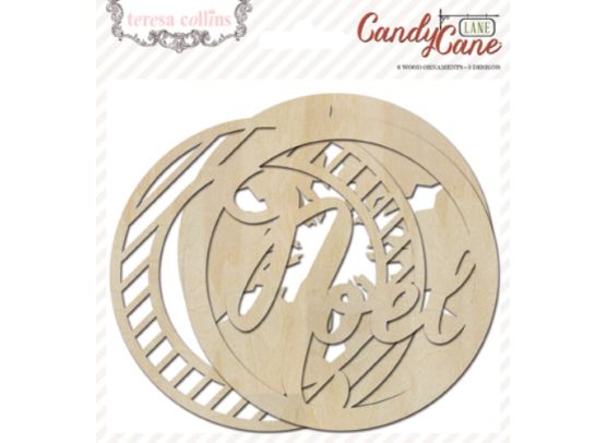 Tinsel & Company - Wood Ornaments fra Teresa Collins
