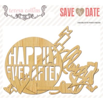 Save the Date - Decorative Wood Pieces fra Teresa Collins