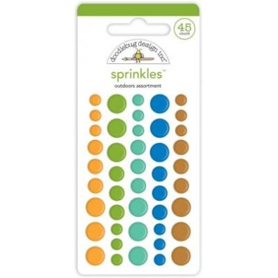 Doodlebug Design - Sprinkles Outdoor Assortment - Enamel Dots